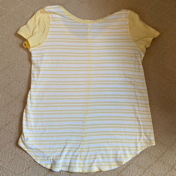Lululemon Serene Striped Short Sleeved Tee - Picture 4 of 5